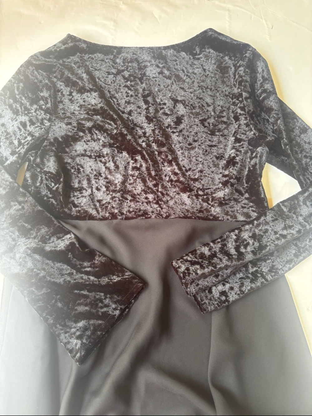 90’s Victoria’s Secret Vintage Gold Label Velvet Mini Dress Tunic Babydoll Large - Picture 13 of 17